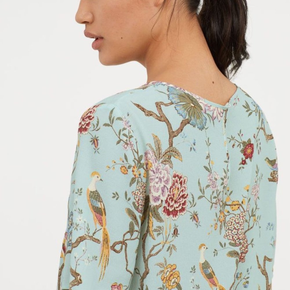 GP & J BAKER x H&M Floral Botanical Print Top